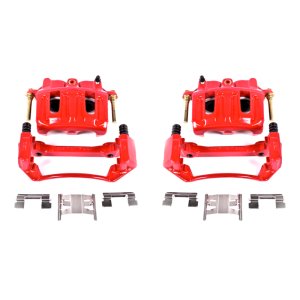 Ford F-150 Brake Calipers - Front - PowerStop - Powder Coated - Red - `99-`03
