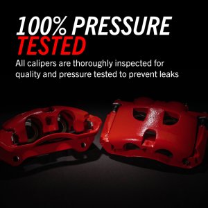 Dodge Ram 1500 Van Brake Calipers - Front - PowerStop - Powder Coated with Brackets - Red - `98-`02 Dodge Ram 1500 Van Brake Calipers - Front - PowerStop - Powder Coated with Brackets - Red - `98-`02