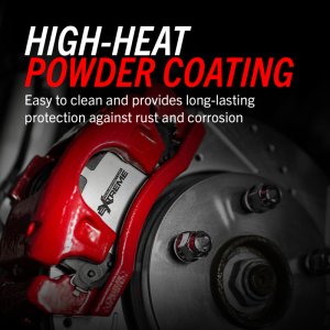 Dodge Ram 1500 Van Brake Calipers - Front - PowerStop - Powder Coated with Brackets - Red - `98-`02 Dodge Ram 1500 Van Brake Calipers - Front - PowerStop - Powder Coated with Brackets - Red - `98-`02