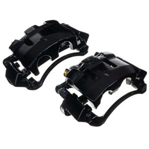 Ford Excursion Brake Calipers - Front - PowerStop - Powder Coated - Black - `00-`05