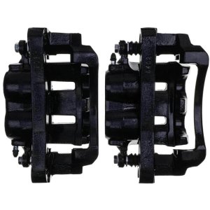 Ford Excursion Brake Calipers - Front - PowerStop - Powder Coated - Black - `00-`05