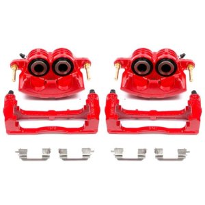 Buick Rainier Brake Calipers - Front - PowerStop - Powder Coated - Red - `04-`05
