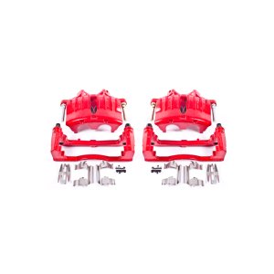 Buick Rainier Brake Calipers - Front - PowerStop - Powder Coated - Red - `04-`05