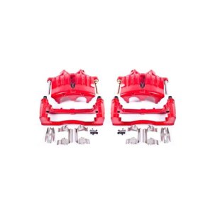 Buick Rainier Brake Calipers - Front - PowerStop - Powder Coated - Red - `04-`05