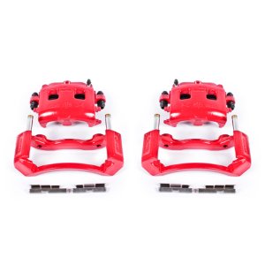 Dodge Ram 1500 Brake Calipers - Front - PowerStop - Powder Coated - Red - `02-`05