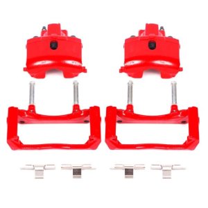 Chrysler Aspen Brake Calipers - Rear - PowerStop - Powder Coated - Red - `07-`09