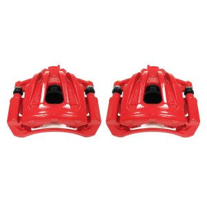 Jeep Liberty Brake Calipers (2) - Front - PowerStop - Powder Coated - Red - `02-`07