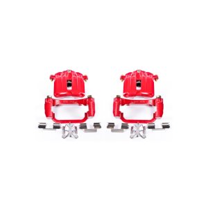 Cadillac DeVille Brake Calipers - Rear - PowerStop - Powder Coated - Red - `04-`05 Cadillac DeVille Brake Calipers - Rear - PowerStop - Powder Coated - Red - `04-`05