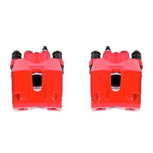 Ford F-150 Brake Calipers - Rear - PowerStop - High-Temp Powder Coated - Red - `04-`11