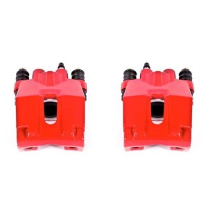Ford F-150 Brake Calipers - Rear - PowerStop - High-Temp Powder Coated - Red - `04-`11