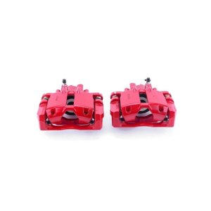 Cadillac CTS Brake Calipers - Rear - PowerStop - Powder Coated - Red - `03-`07