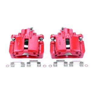 Cadillac CTS Brake Calipers - Rear - PowerStop - Powder Coated - Red - `03-`07