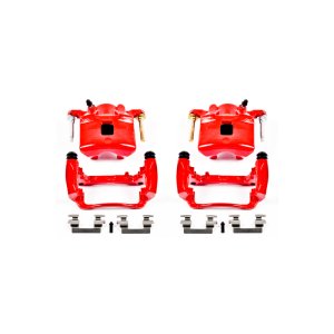 Chevrolet Cobalt Brake Calipers - Front - PowerStop - Powder Coated - Red - 2007