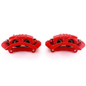 Dodge Ram 1500 Brake Calipers (2) - Rear - PowerStop - Powder Coated - Red - `06-`08