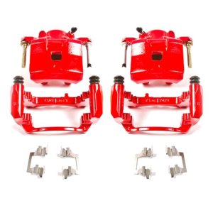 Chevrolet Cobalt Brake Calipers (2) - Front - PowerStop - Powder Coated - Red - `05-`08