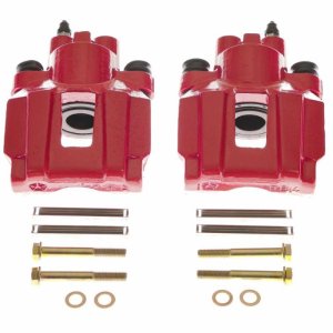 Chrysler Pacifica Brake Calipers (2) - Rear - PowerStop - Powder Coated - Red - `04-`08