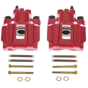 Chrysler Pacifica Brake Calipers (2) - Rear - PowerStop - Powder Coated - Red - `04-`08