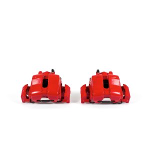 Ford Escape Brake Calipers - Front - PowerStop - Powder Coated + with Brackets - Red - `05-`06