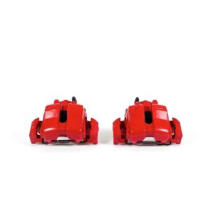 Ford Escape Brake Calipers - Front - PowerStop - Powder Coated + with Brackets - Red - `05-`06