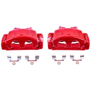 Ford Taurus Brake Calipers - Front - PowerStop - Powder Coated - Red - `08-`09