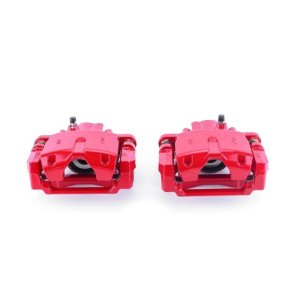 Cadillac CTS Brake Calipers - Rear - PowerStop - High-Temp Red Powder Coated - Red - `06-`07