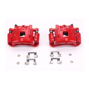 Chevrolet Colorado Brake Calipers - Front - PowerStop - Powder Coated - Red - `04-`08