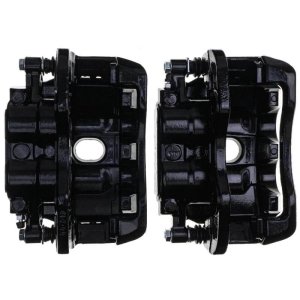 Cadillac Escalade Brake Calipers - Rear - PowerStop - Powder Coated - Black - `03-`06