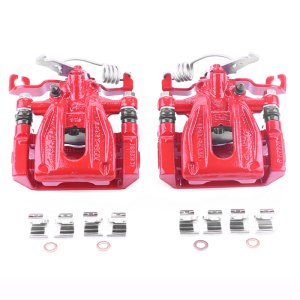 Ford Five Hundred Brake Calipers - Rear - PowerStop - Powder Coated - Red - `05-`07
