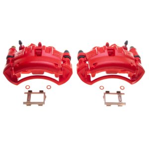 Dodge Sprinter 2500 Brake Calipers - Rear - PowerStop - Powder Coated - Red - `05-`06