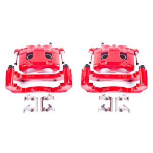 Buick Lucerne Brake Calipers - Front - PowerStop - High-Temp Powder Coated - Red - `06-`11