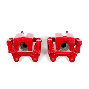 Dodge Magnum Brake Calipers - Rear - PowerStop - Floating Caliper with Bracket - Red - `05-`08