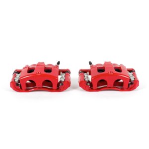 Ford Explorer Brake Calipers - Front - PowerStop - Powder Coated - Red - `06-`10