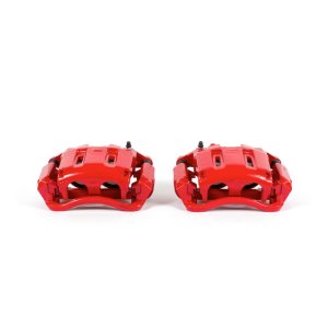 Ford F-350 Super Duty Brake Calipers - Front - PowerStop - High-Temp Powder Coating - Red - `05-`12