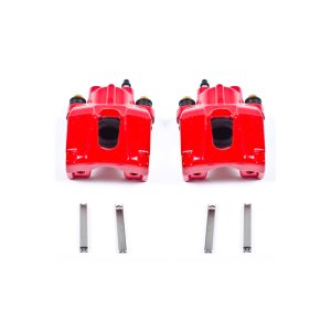 Jeep Commander Brake Calipers (2) - Rear - PowerStop - Powder Coated - Red - `06-`10