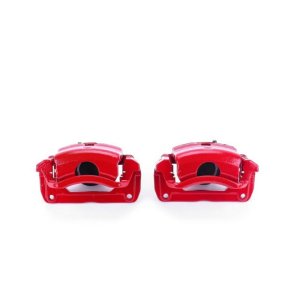Ford Fusion Brake Calipers - Front - PowerStop - Powder Coated - Red - `06-`12