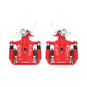 Ford Fusion Brake Calipers - Rear - PowerStop - Powder Coated - Red - `06-`12
