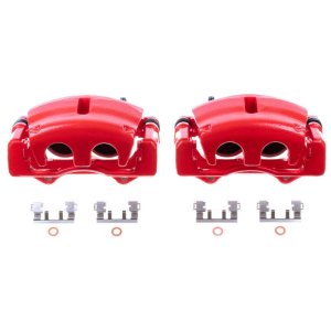 Chevrolet Colorado Brake Calipers - Front - PowerStop - Powder Coated - Red - `09-`12