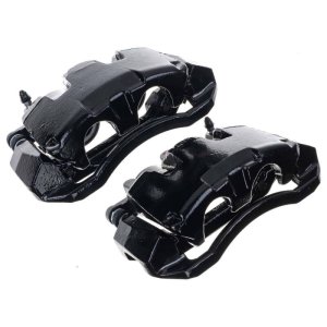 Dodge Ram Brake Caliper (2) - Front - PowerStop - Black Powder Coated - Black - `06-`08