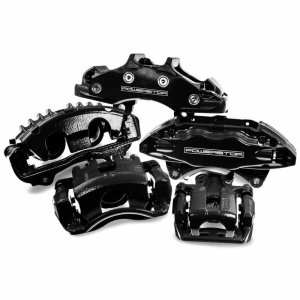 Dodge Magnum Brake Calipers (2) - Front - PowerStop - High-Temp Black Powder Coated - Black - `05-`08