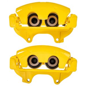 Dodge Caliber Brake Calipers - Front - PowerStop - Yellow Powder Coated - Yellow - `08-`09