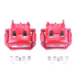 Ford Edge Brake Calipers - Front - PowerStop - Powder Coated - Red - `07-`10