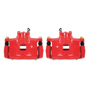 Dodge Caliber Brake Calipers - Front - PowerStop - Powder Coated - Red - `07-`12