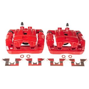 Ford Edge Brake Calipers - Rear - PowerStop - Powder Coated - Red - `07-`10