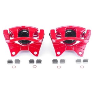 Dodge Nitro Brake Calipers - Rear - PowerStop - Powder Coated - Red - `07-`11