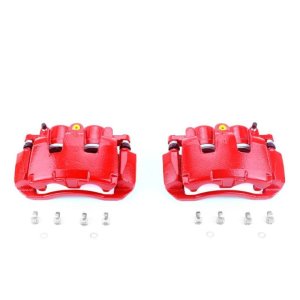 Chrysler Aspen Brake Calipers - Front - PowerStop - Powder Coated - Red - `07-`09