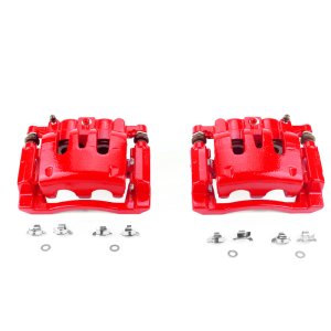 Ford F-250 Super Duty Brake Calipers - Rear - PowerStop - Powder Coated - Red - `08-`12