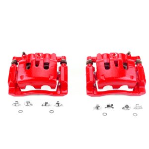 Ford F-250 Super Duty Brake Calipers - Rear - PowerStop - Powder Coated - Red - `08-`12