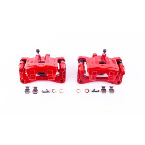 Mitsubishi Outlander Sport Brake Calipers - Rear - PowerStop - Performance Caliper Set with Brackets - Red - `11-`12
