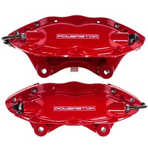 Cadillac CTS Brake Calipers - Rear - PowerStop - Red Powder Coated - Red - `09-`15