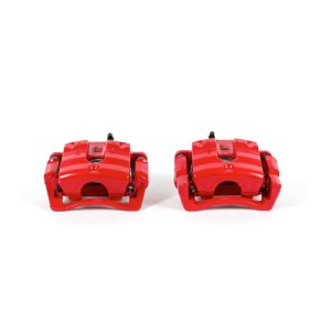 Cadillac CTS Brake Calipers - Rear - PowerStop - High-Temp Red Powder Coated - Red - `08-`14